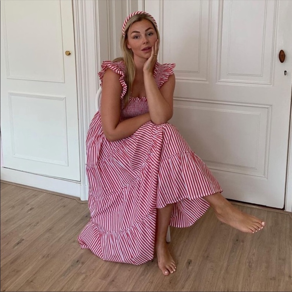 Hill House Home Cherry Stripe Ellie Nap Dress